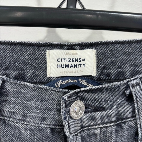Citizens of Humanity Sabine High Rise Straight Leg Jeans in Black‎ Size 28 - Picture 8 of 13